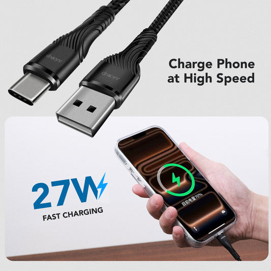 Juice Up Kevlar 27W USB-A to USB-C Cable (1.2M)