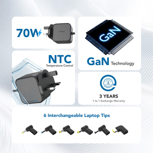 Juice Up NoteMate 70W Laptop Power Adapter