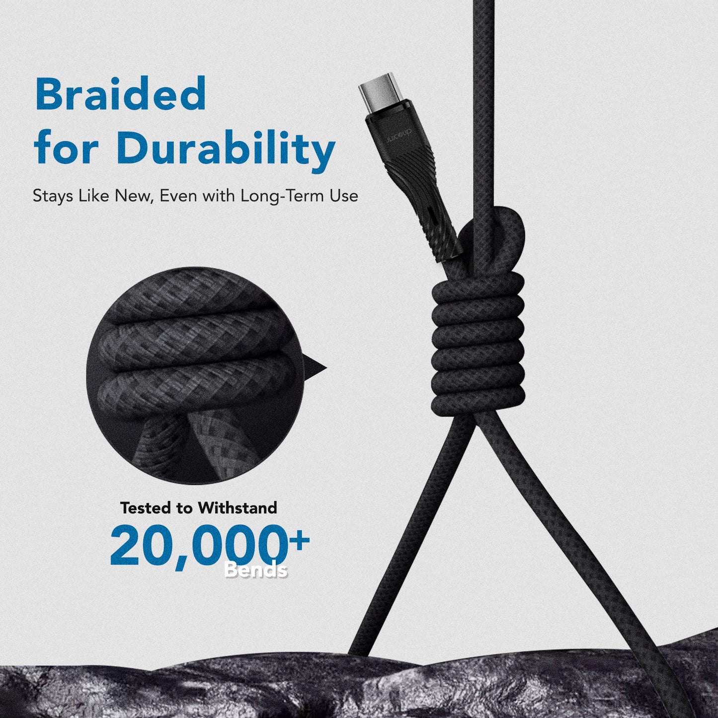 Juice Up Kevlar 27W USB-A to USB-C Cable (1.2M)