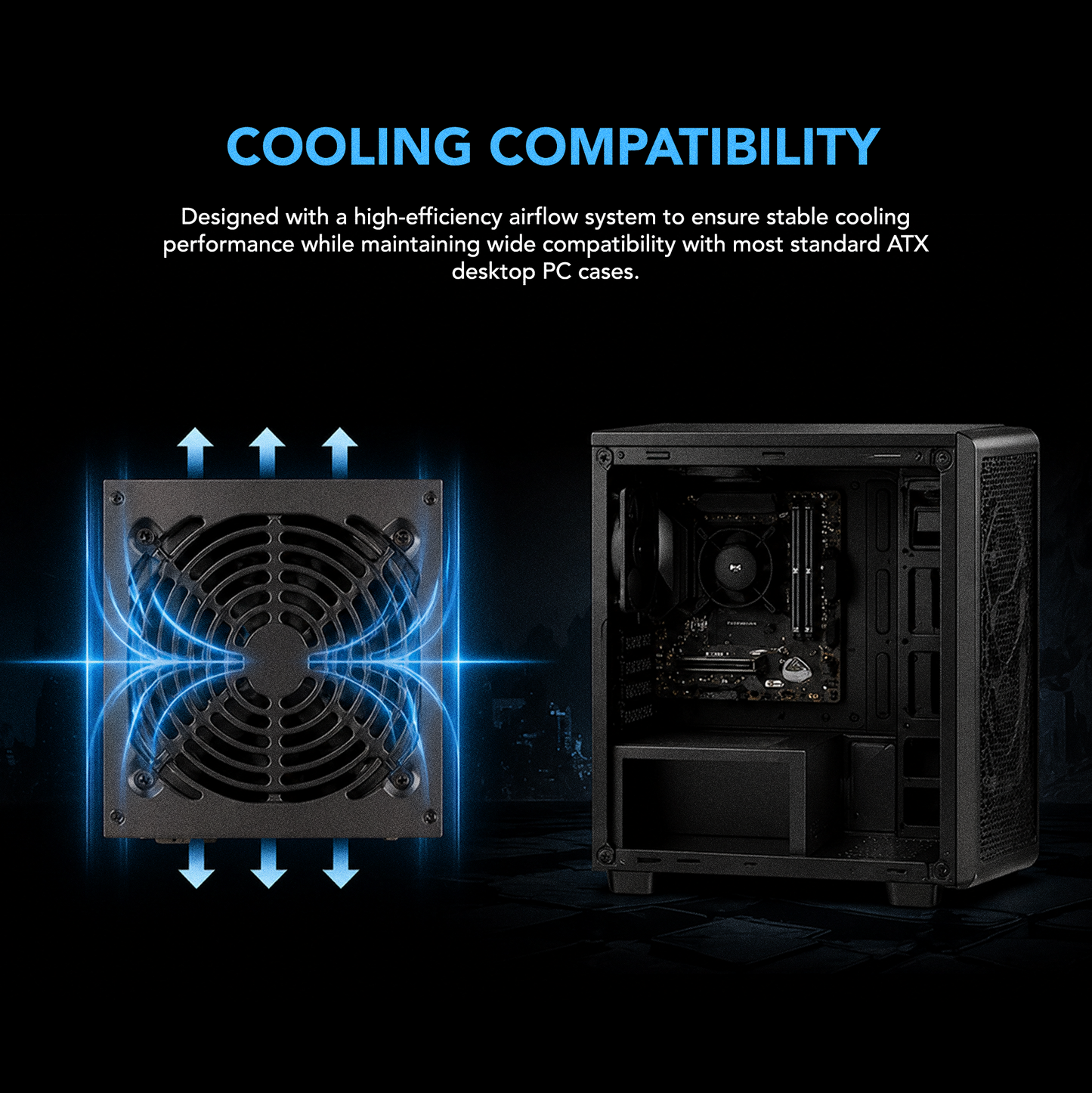 Juice Up CorePower 550W 24-Pin 12V ATX PSU Power Supply