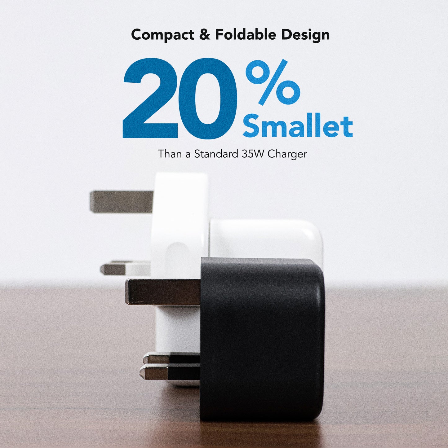 Juice Up PrimeCharge 35W 2-Port USB-A and USB-C Power Adapter