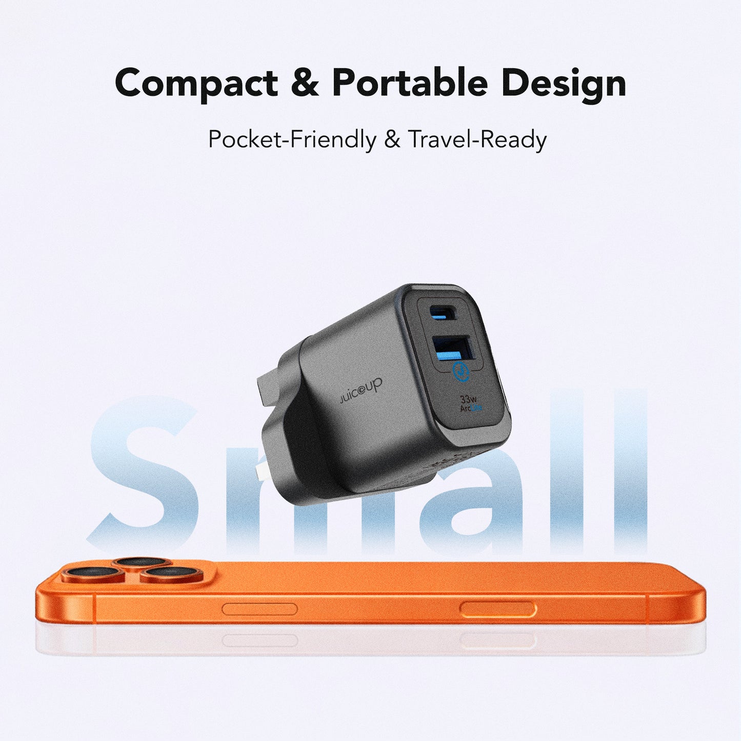 Juice Up AeroCharge 33W 2-Port USB-A and USB-C Power Adapter