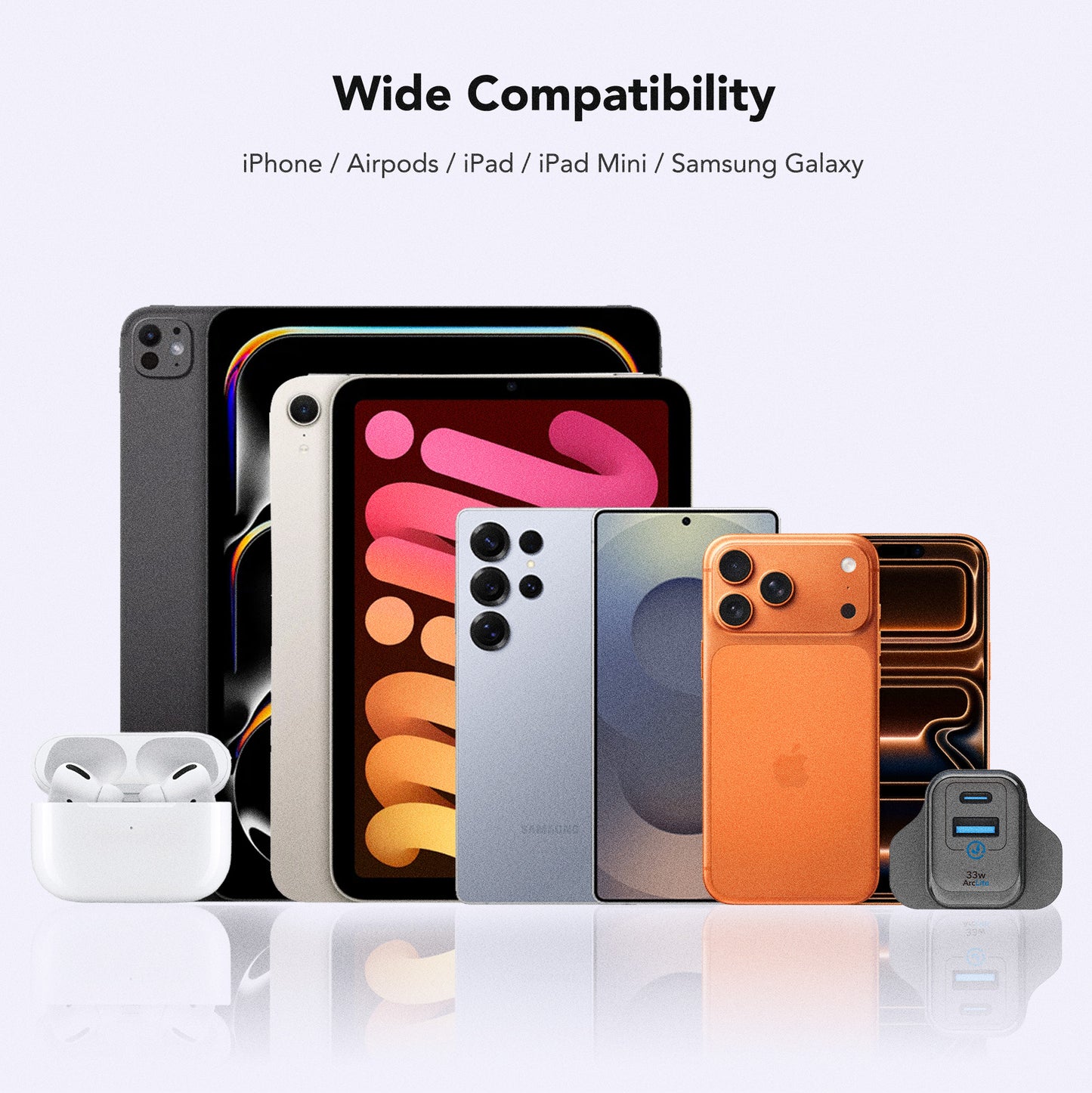 Juice Up AeroCharge 33W 2-Port USB-A and USB-C Power Adapter